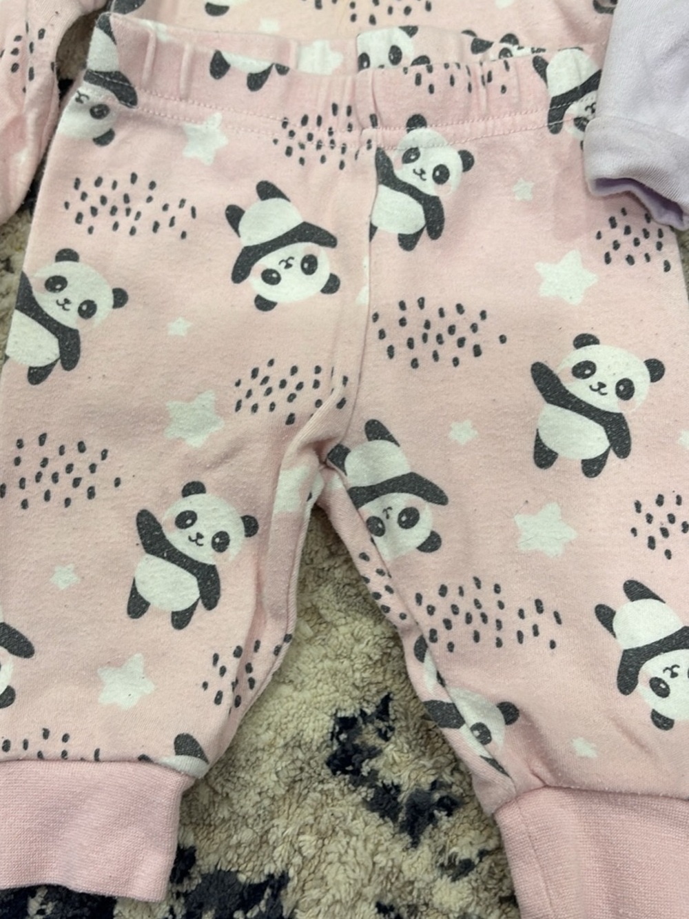 Care Bears Lavender & Pink Baby One-Pieces with Panda and Heart Prints - Picture 5 of 10